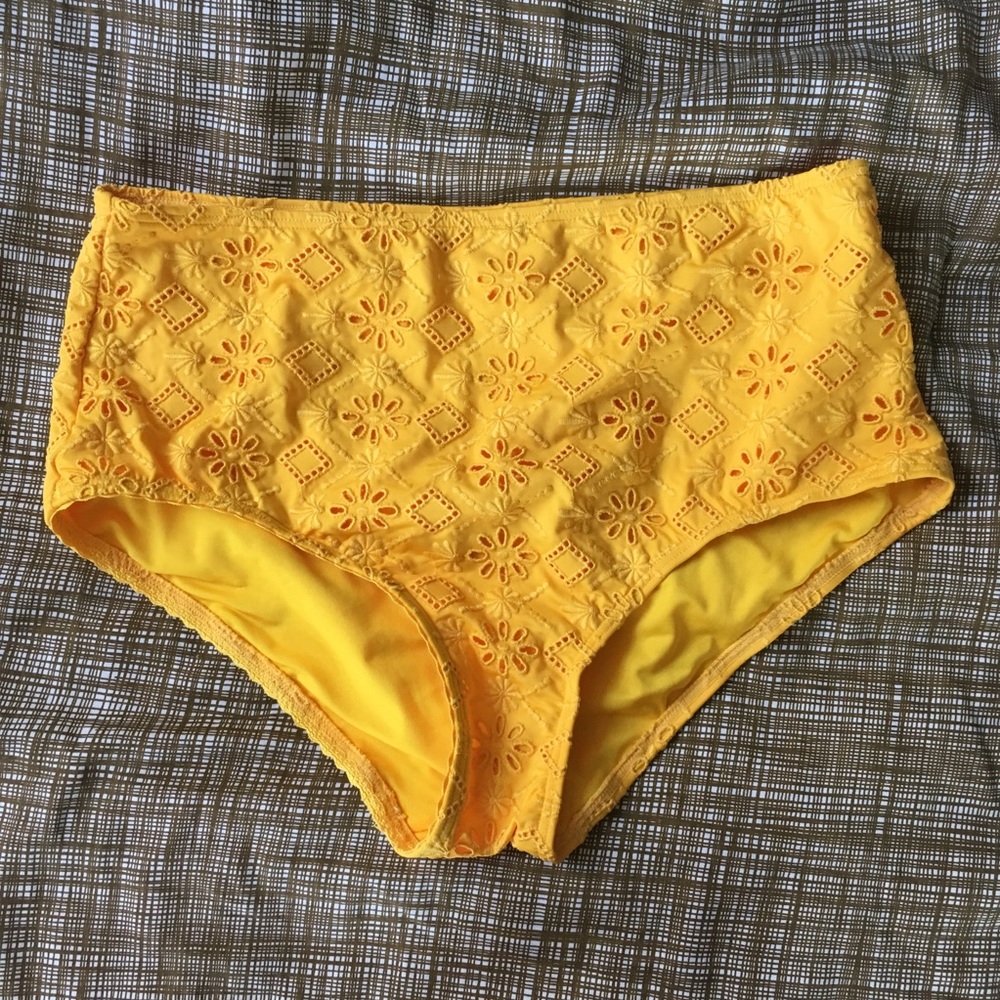 Kate Spade high waisted swim bottoms